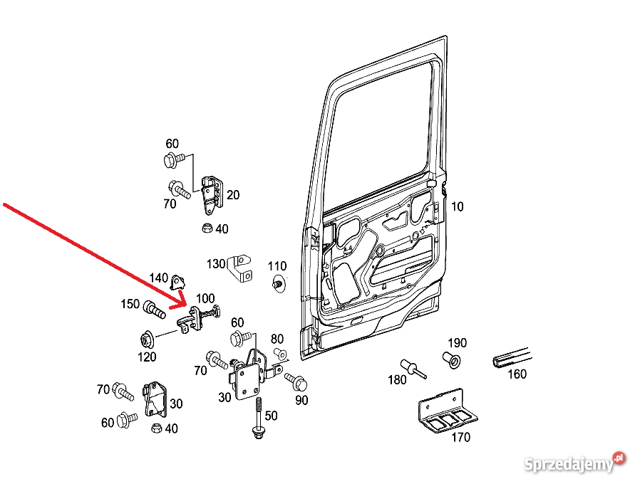 9417200116 Ogranicznik drzwi Mercedes ECONIC Kłobuck