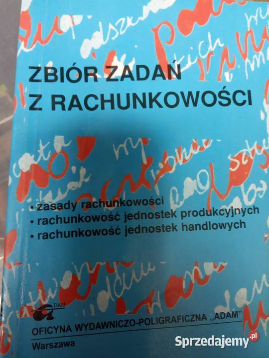 Zbiór zadań z rachunkowości podręczniki szkolne Warszawa