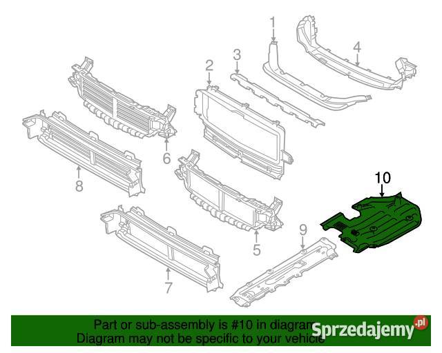 VOLVO XC60 II lewa oslona podwozia 31420482 OE Bielany Wrocławskie