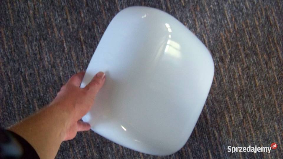 Lampa Plafon Szklany Klosz Kwadrat PRL małopolskie