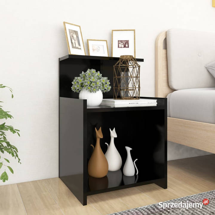 Szafka nocna czarna 40x35x60 materiał Warszawa