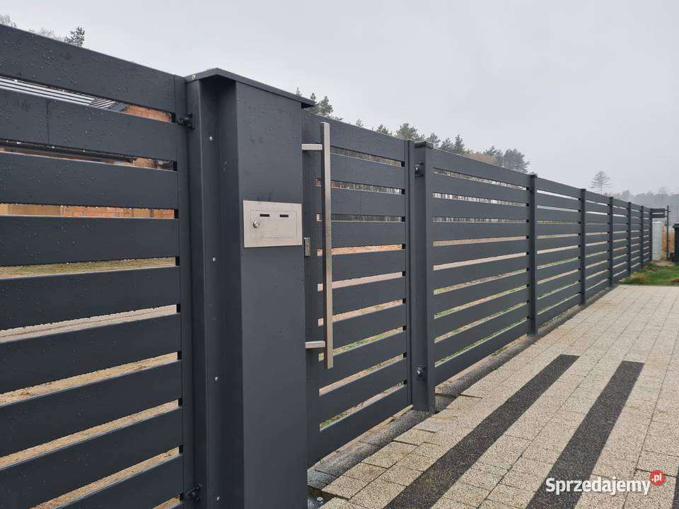 Brama skrzydłowa 400x150 nowoczesne ogrodzenia Kalisz sprzedam