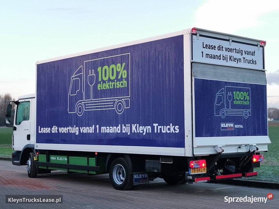 MAN E FULL ELECTRIC 172kWh 150 range kontener pełny VAT