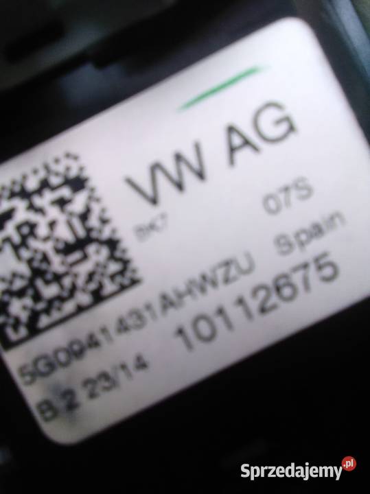 Włącznik świateł VW Polo 6C Golf 7 Seat Leon 3 Czujniki i sterowniki świateł Cewice