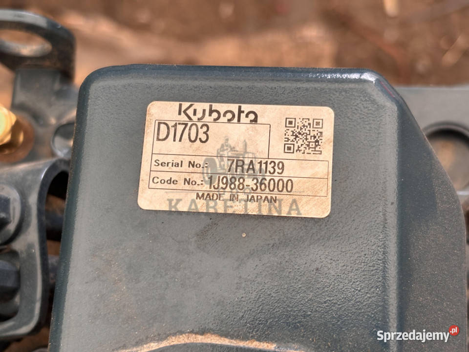 Kubota D1703 EV2D V0011 HKBXL 02 2ECB Jastrzębniki