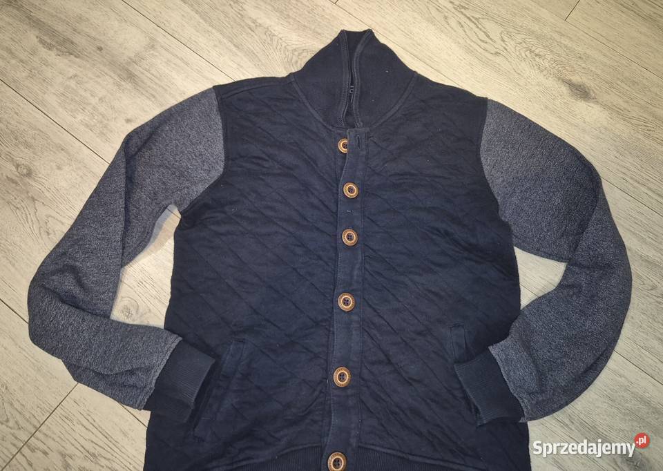 Bluza chłopiec granat guziki 152