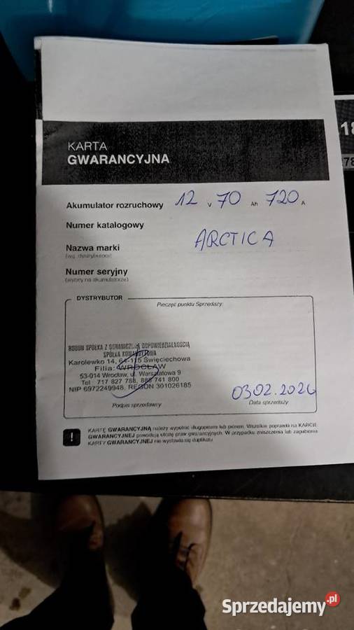 Nowy akumulator Arctica opolskie Nysa