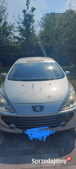 Do sprzedania Peugeot kabriolet 307 cc z 2007 r srebrny Kraków sprzedam