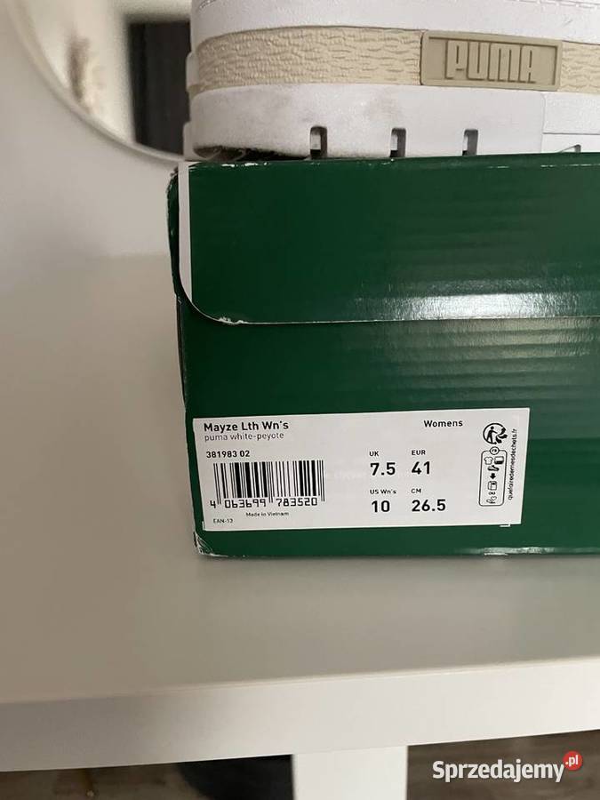 PUMA Mayze sneakersy whitepeyote gruba podeszwa Ząbki