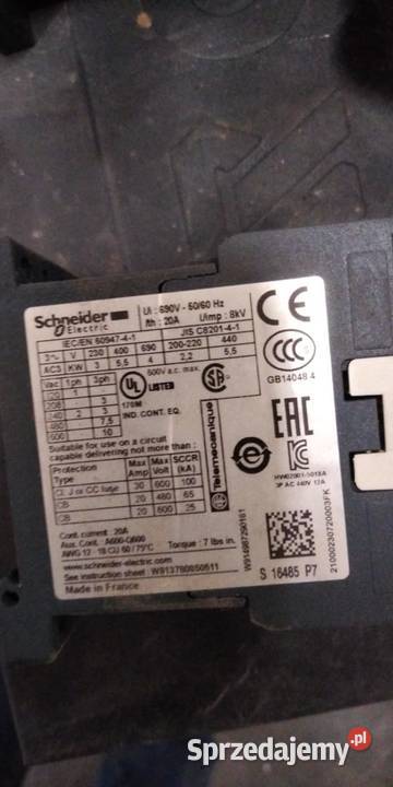 Schneider 2xstycznik LC1K1210P72 opolskie Strzelce Opolskie