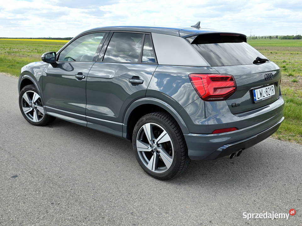 Audi Q2, PL, 100% ASO, szare z pakietem czerń