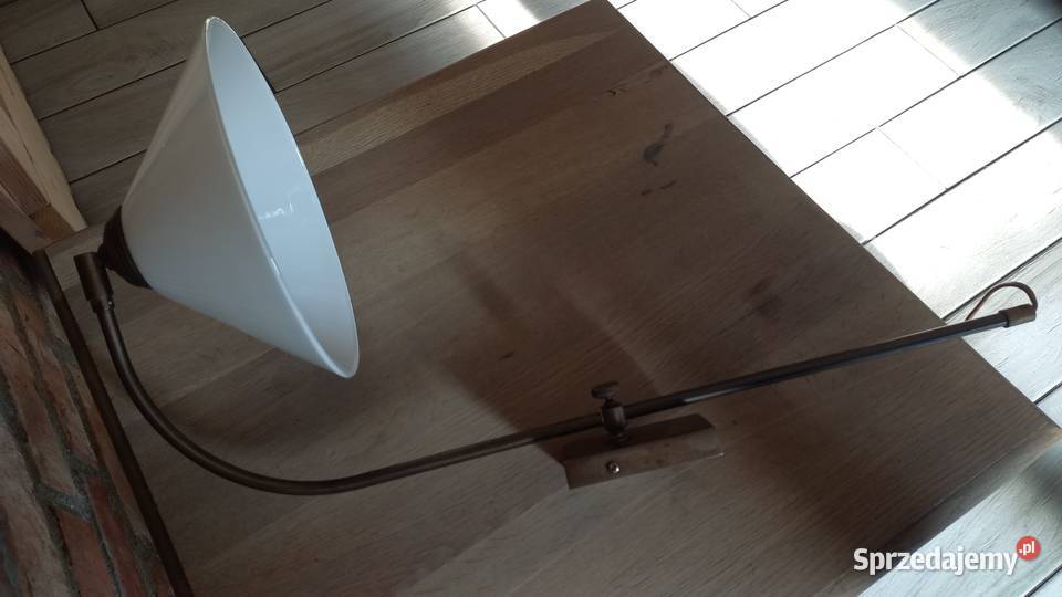 Kinkiet ścienny metalowy mosiężny ze szklanym zachodniopomorskie Gawroniec