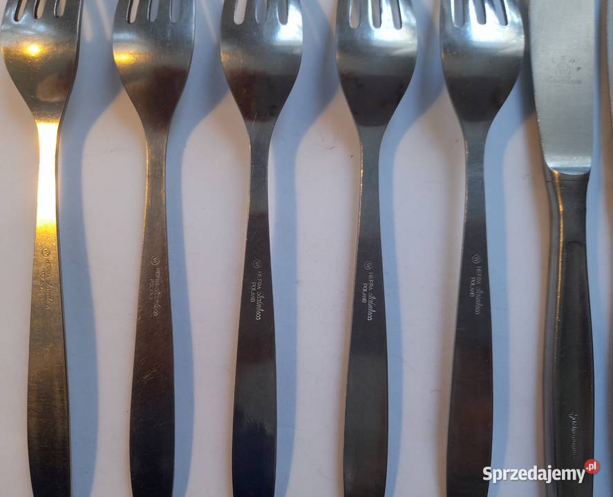 Retro Sztućce HEFRA 9 sztukPRL pomorskie Gdańsk