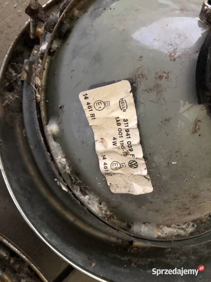 Oryginalne lampy przednie HELLA VW GARBUS 1303s zachodniopomorskie Darłowo sprzedam