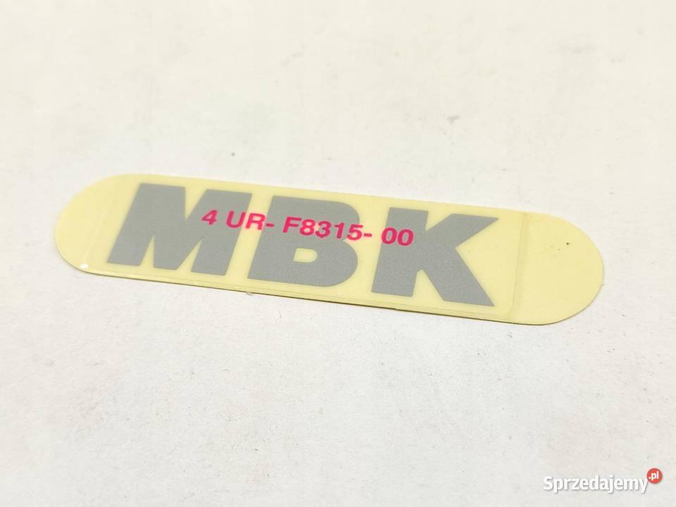NAKLEJKA MBK NA CZACHĘ YAMAHA CW 50RS BOOSTER Akcesoria samochodowe