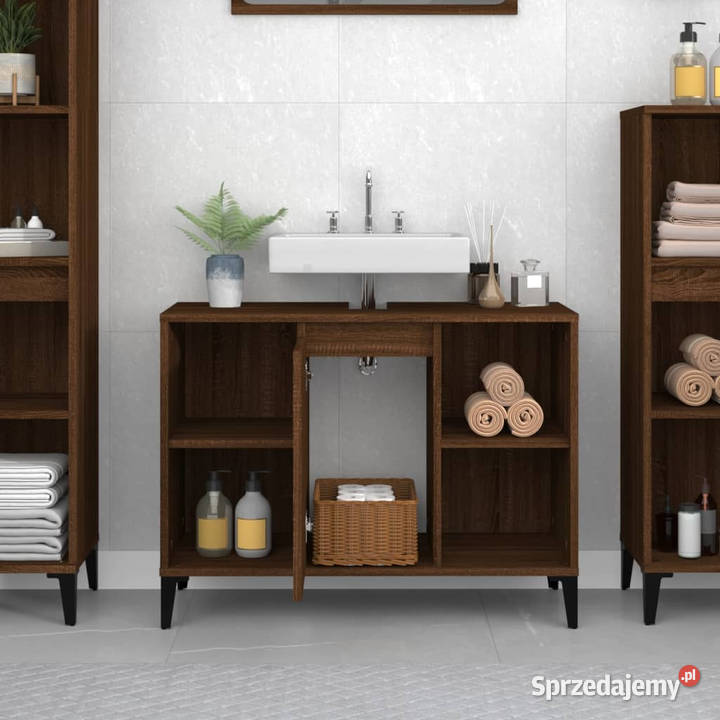 Szafka pod umywalkę brązowy dąb 80x33x60 Warszawa