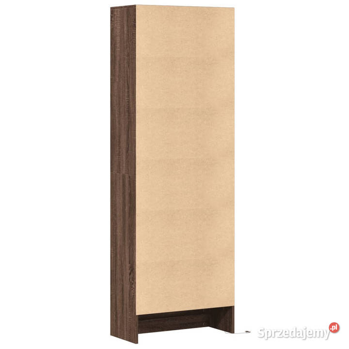 Wysoka szafka z LED brązowy dąb 69x325x200 Warszawa