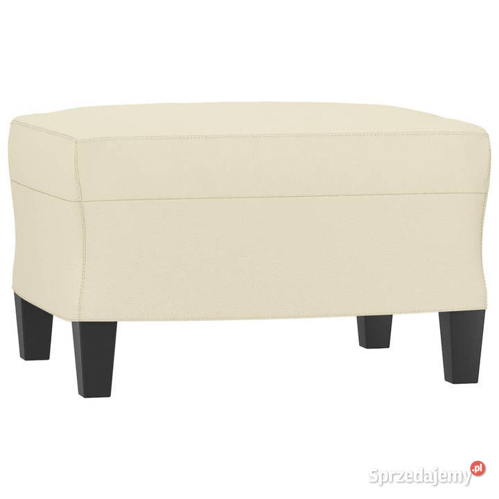 4osobowa sofa z poduszkami kremowa sztuczna Warszawa sprzedam