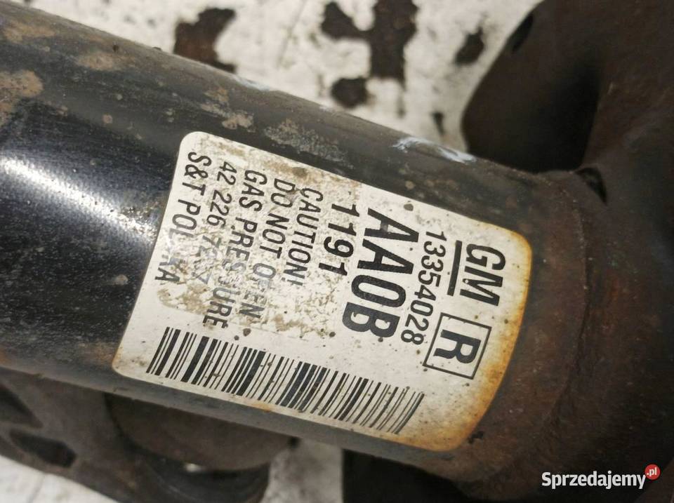 AMORTYZATOR PRAWY PRZÓD 16 16V 13354028 Opel