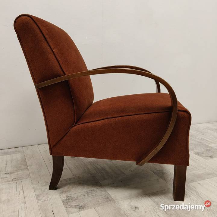fotel art Deco Halabala lata 60te vintage design łódzkie Radomsko sprzedam