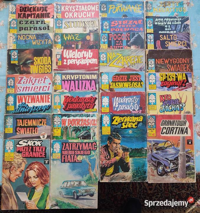 Komiksy Kapitan Żbik i inni w sumie 62 zeszyty mazowieckie Warszawa