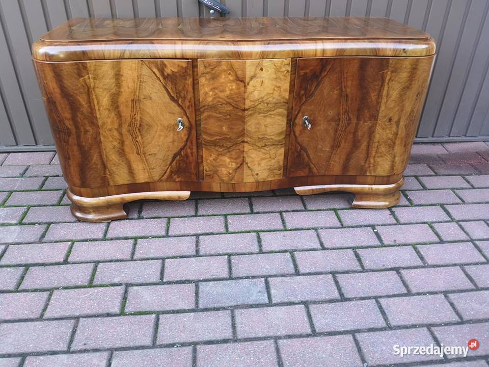 Komoda ARTDECO RTV Niska Orzech Zgrabna Stara wielkopolskie Swarzędz sprzedam