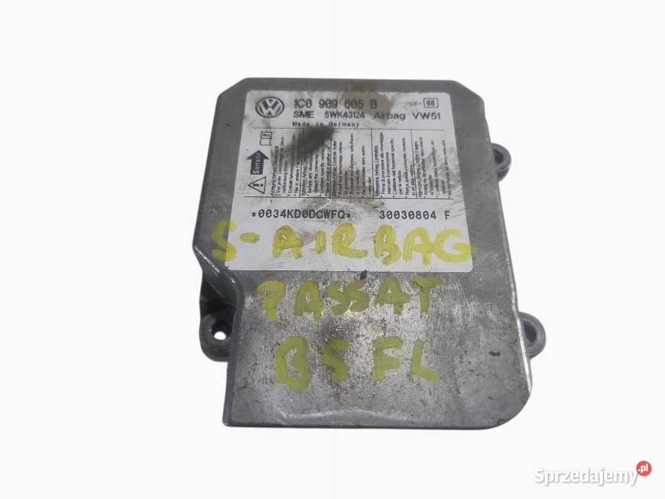 STEROWNIK SENSOR AIRBAG VW PASSAT B5 FL wielkopolskie