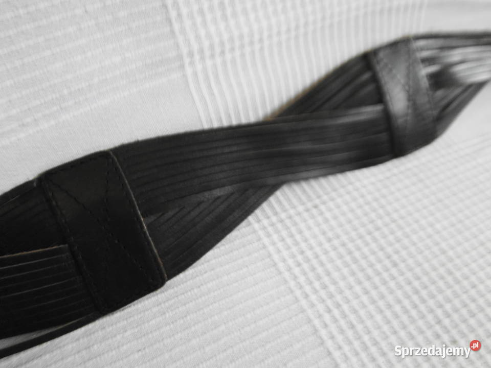 Piękny skórzany pas szeroki dizajnerski Paski