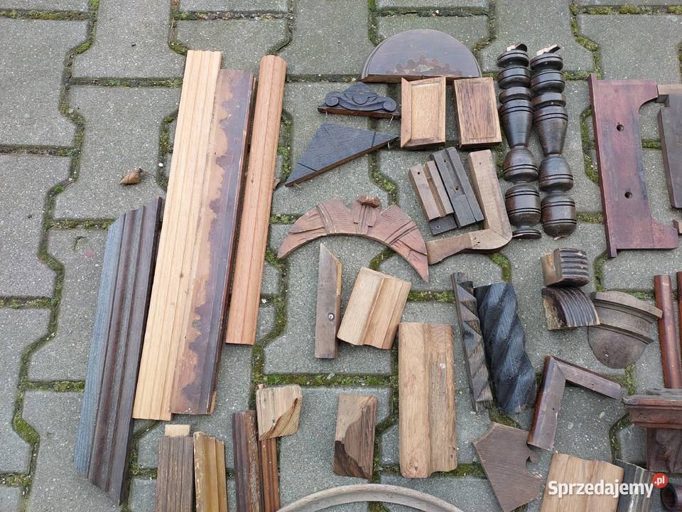 Drewniane elementy starych zegarów aplikacje Tczew