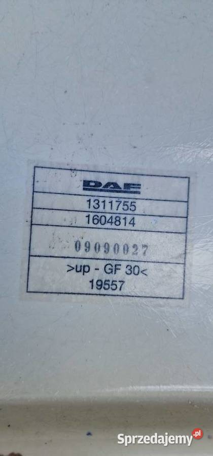 DAF XF SPOILER OWIEWKA ZAKABINOWA GÓRNA LEWA