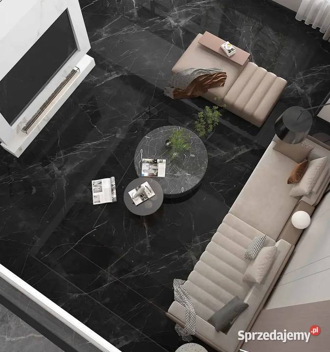 Czarny marmur z nitką 120x60 WYSOKI POŁYSK gatI Łask