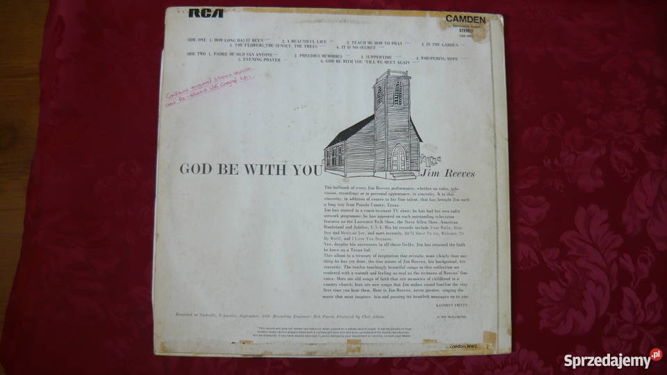 Płyta Jim Reeves Płyty i kasety Myszków