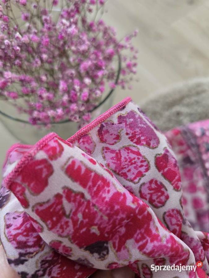 Sukienka maxi boho Rękaw nietoperz różowy śląskie Wodzisław Śląski