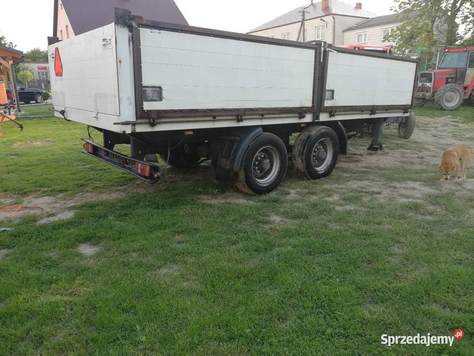 PRZYCZEPA TANDEM ROLNICZA nieuszkodzony Przyczepy rolnicze Guzówka-Kolonia