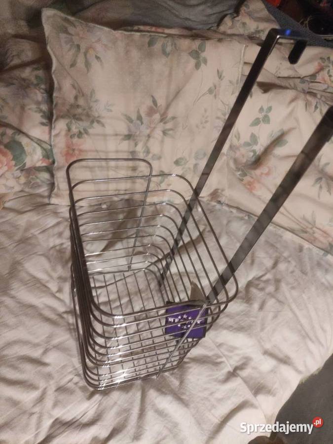 Wiszący duży koszyk łazienkowy plus wieszak Łódź sprzedam