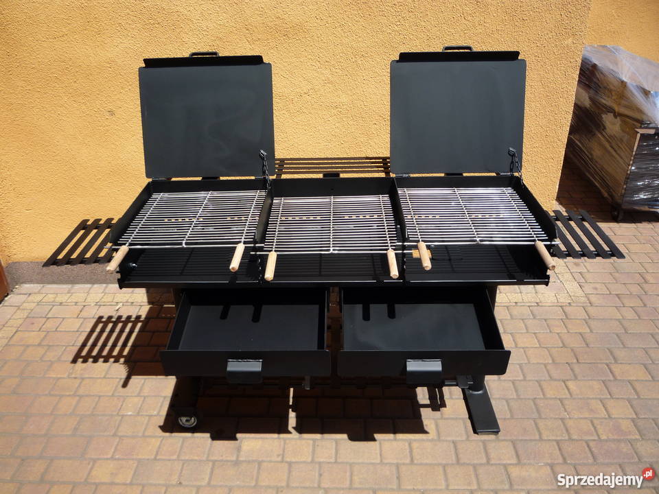 Gastronomiczny grill cateringowy TRÓJKOMOROWY Grillowanie Damasławek