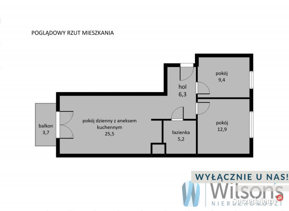 Mieszkanie Warszawa Krzyżówki 5901m2 3pok 14234zł/m2