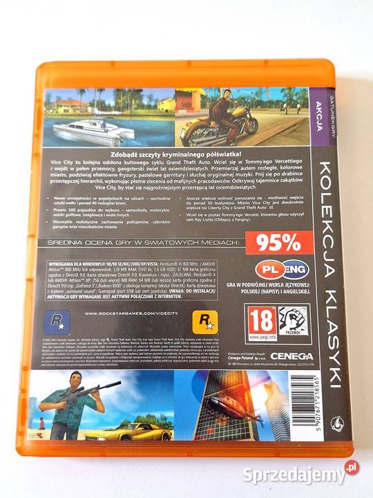 Grand Theft Auto Vice City Gra na PC Pudełkowa Wrotnów