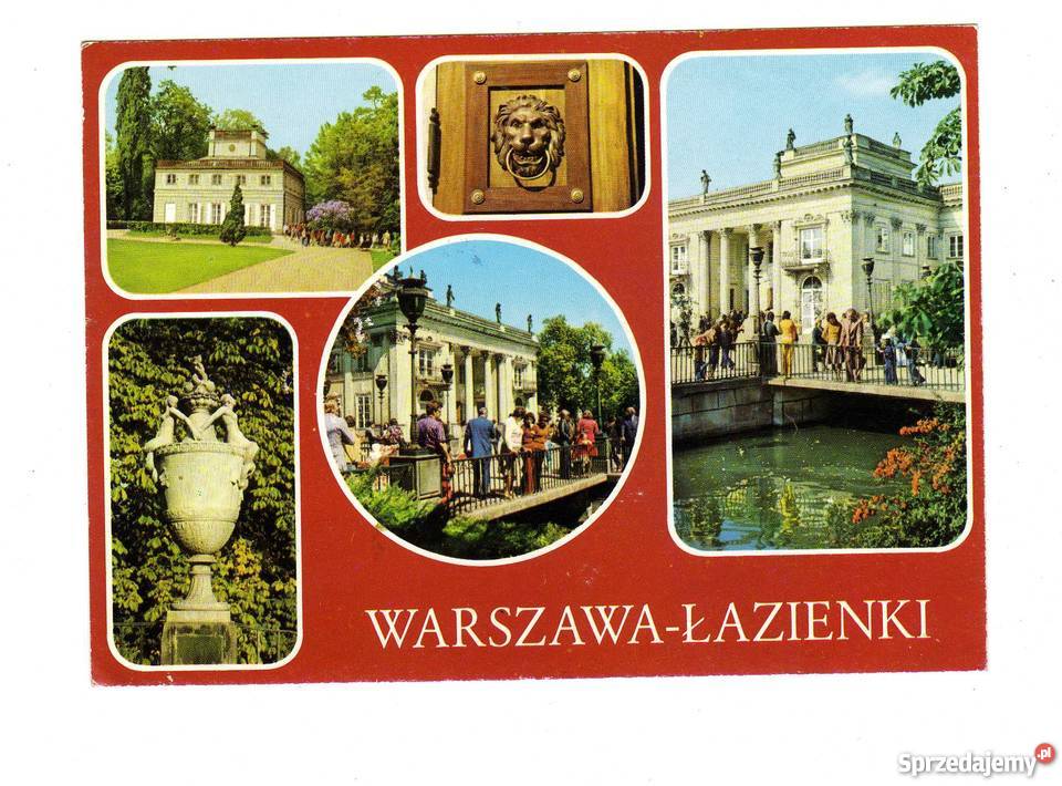 WARSZAWA ZESPÓŁ PAŁACOWO PARKOWY POCZTÓWKA Pocztówki i karty telefoniczne Krynki sprzedam