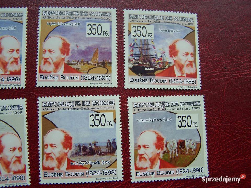 Gwinea 2009 MNH Sztuka Malarstwo Eugene Boudin Tychy