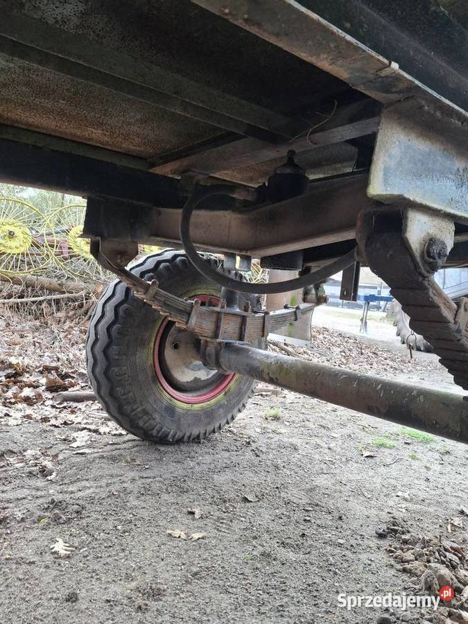 Przyczepa rolnicza wywrotka kiper dwa Siłowniki Przyczepy rolnicze lubuskie Krosno Odrzańskie sprzedam