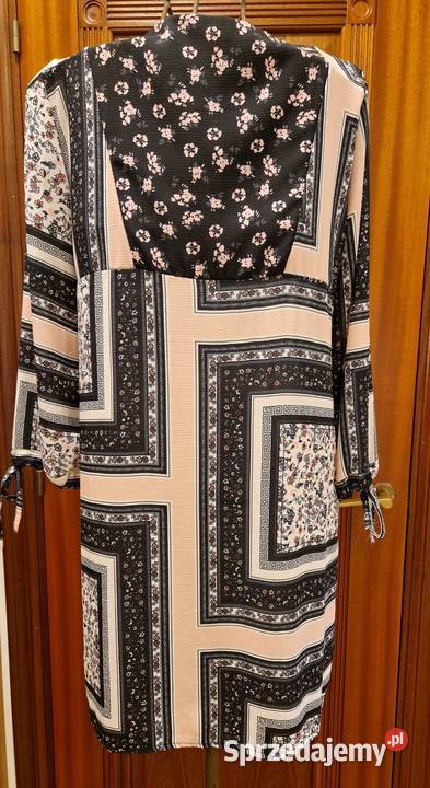 Wizytowa TUNIKA SUKIENKA w stylu indyjskim Inny materiał lubelskie