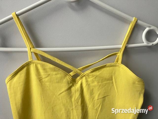żółty top Tally Weijl xxs 32 gładki dekolt kujawsko-pomorskie Toruń