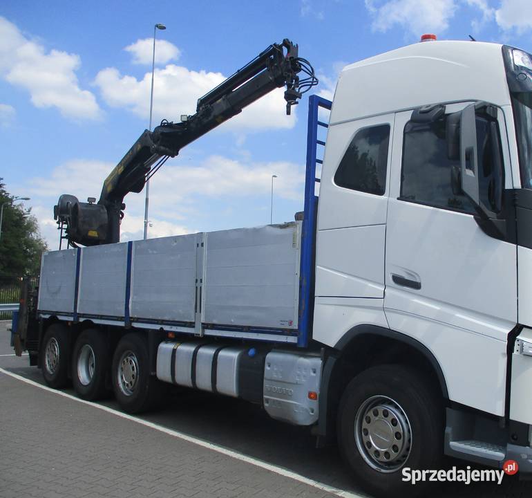 Volvo FH 8x4 skrzynia z dzwigiem do budowlanki 18000kg Warszawa sprzedam