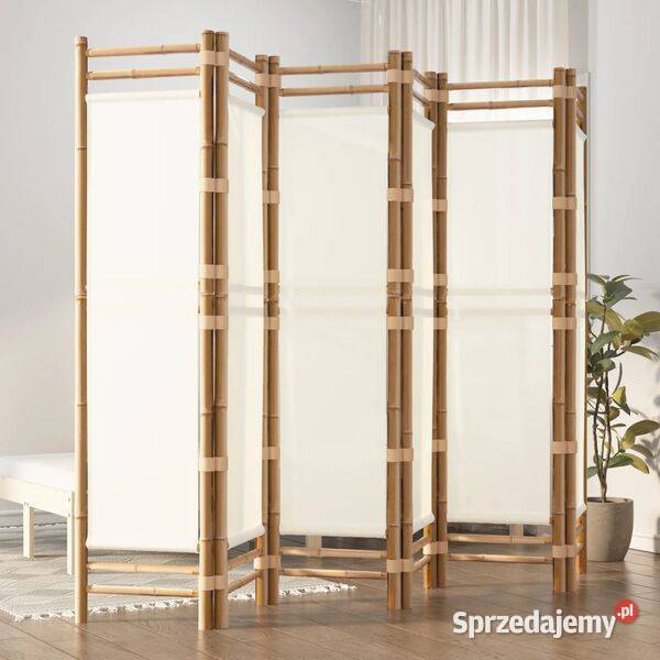 vidaXL Składany parawan 6panelowy 240 bambus i