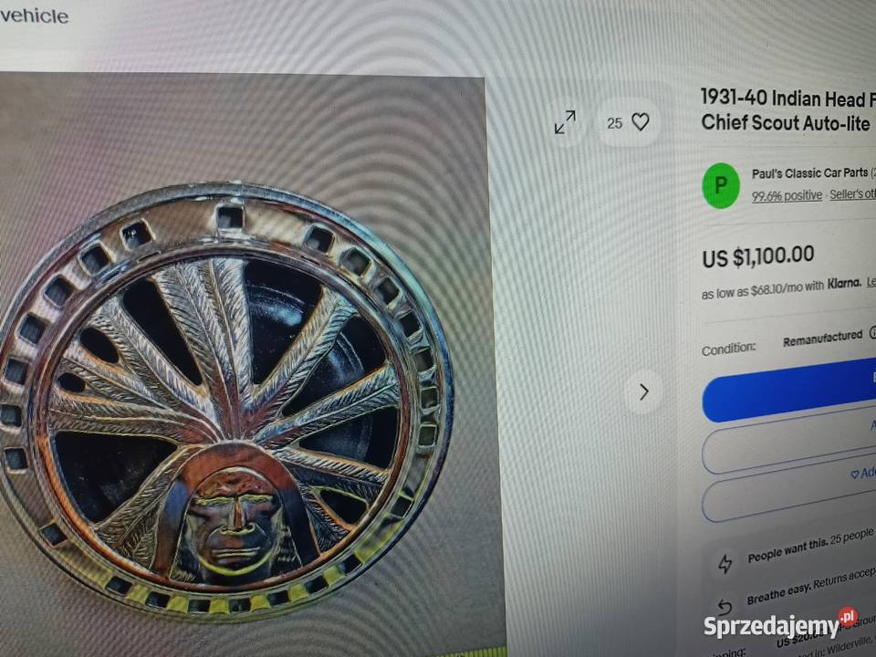 Indian 741 Scout Chief Four Klaksony Bydgoszcz