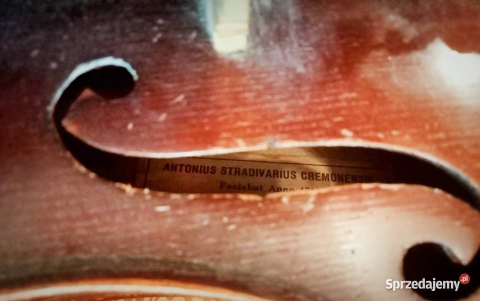 Skrzypce Stradivarius Anno 1713 sygnowane skrzypce małopolskie Kraków