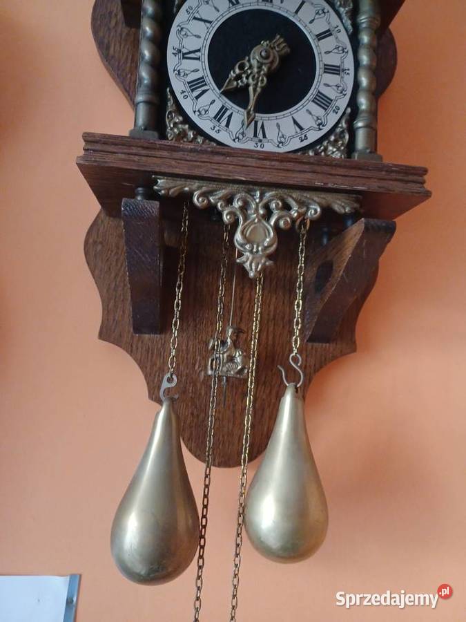 Piękny zegar duży Holender