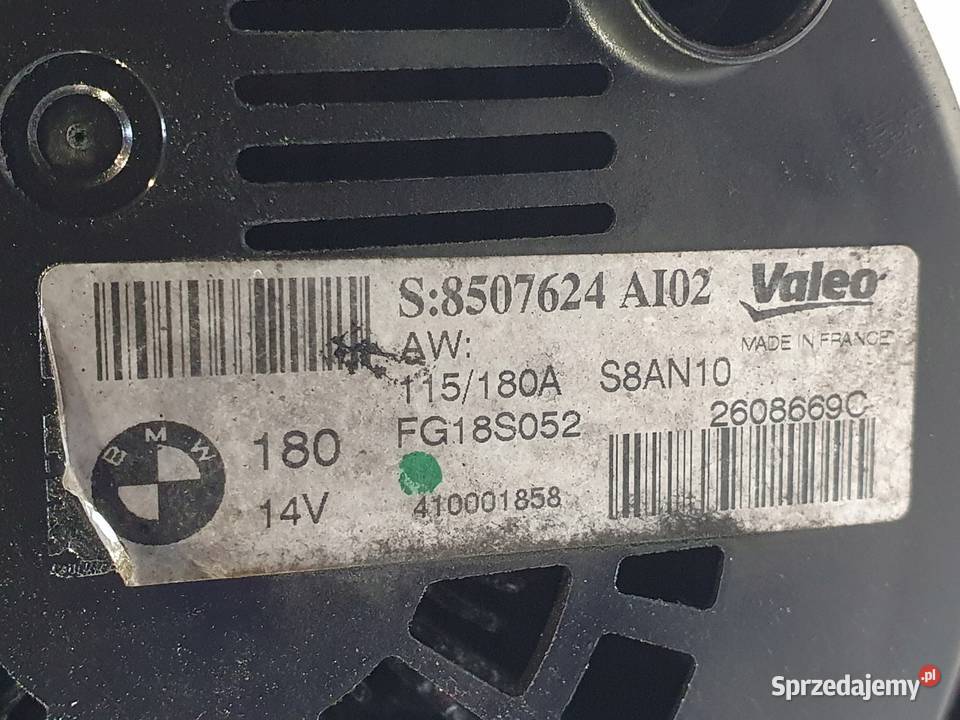 ALTERNATOR BMW E87 E90 E91 20 D valeo 8507624 osobowe lubelskie Chełm