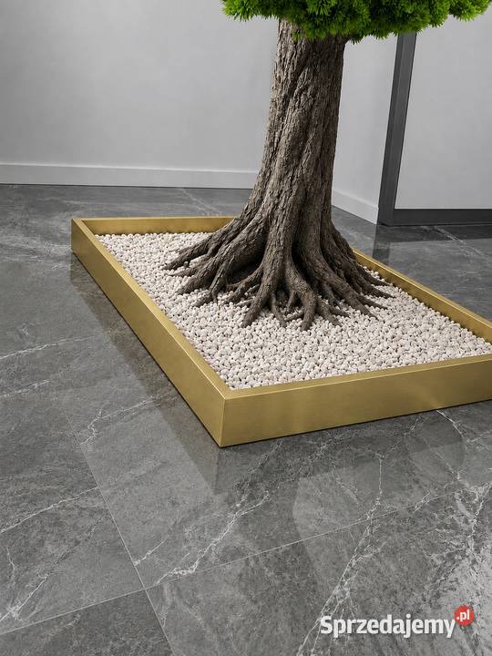 Złota donica do bonsai 10070 Stalowa rama małopolskie